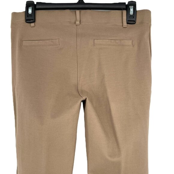 Betabrand Classic Dress Pants Yoga Pants Straight Tan Size Medium Petite - Picture 5 of 9